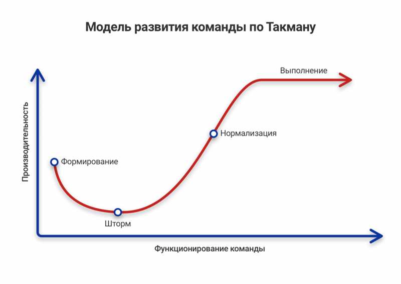 Стадии формирования команд по Брюсу Такмену